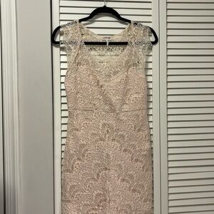 FREE PEOPLE Pale pink lace dress